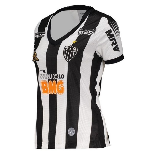 Tailandia Camiseta Atlético Mineiro 1ª Mujer 2019-2020 Negro Blanco